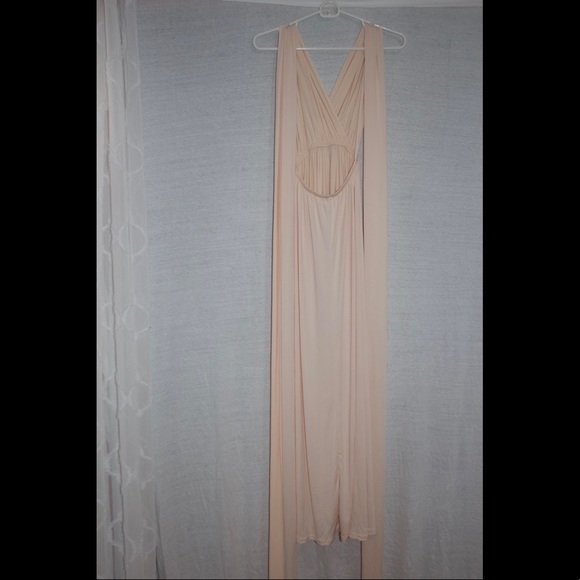 Peach Cream Infinity Dress - Picture 4 of 16